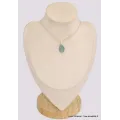 Pendentif Cyanite d'eau facettée asymétrique - Pendentifs pierres naturelles