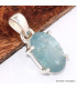 Pendentif en Cyanite d'eau ovale facettée Pendentifs pierres naturelles BK73.4
