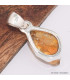 Pendentif Citrine naturelle brute non traitée forme libre Pendentifs pierres naturelles BK74