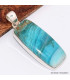 Pendentif Opale du Pérou rectangulaire grade AAA Pendentifs pierres naturelles BK75