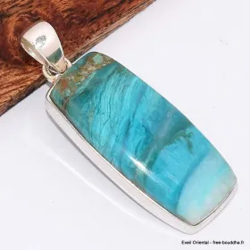 Pendentif Opale du Pérou rectangulaire grade AAA - Pendentifs pierres naturelles