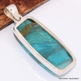 Pendentif Opale du Pérou rectangulaire grade AAA - Pendentifs pierres naturelles
