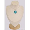 Pendentif Opale bleue du Pérou ronde grade AAA Pendentifs pierres naturelles BK75.1