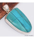 Pendentif Opale bleue du Pérou semi-ovale grade AAA Bijoux en Opales BK75.2