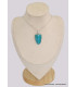 Pendentif Opale bleue du Pérou semi-ovale grade AAA Bijoux en Opales BK75.2