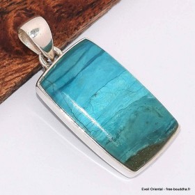 Pendentif Opale bleue du Pérou dégradé de bleu Pendentifs pierres naturelles BK75.3