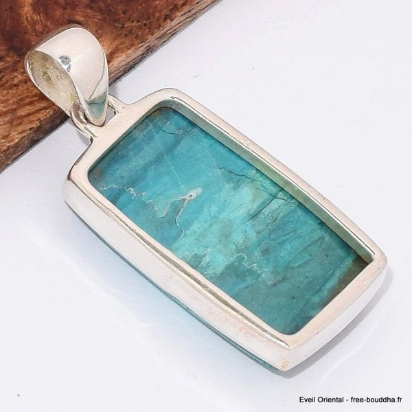 Pendentif Opale bleue du Pérou dégradé de bleu Pendentifs pierres naturelles BK75.3