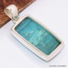 Pendentif Opale bleue du Pérou dégradé de bleu Pendentifs pierres naturelles BK75.3