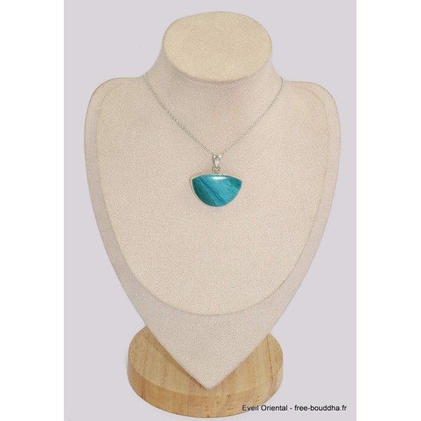 Pendentif Opale bleue du Pérou semi-ronde Bijoux en Opales BK75.4