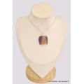 Gros pendentif carré Amétrine naturelle grade AAA Bijoux en Amétrine BK76.1
