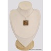 Pendentif carré en Bronzite Pendentifs pierres naturelles BK77