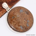 Gros pendentif rond en Bronzite Pendentifs pierres naturelles BK77.1