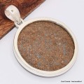 Gros pendentif rond en Bronzite Pendentifs pierres naturelles BK77.1