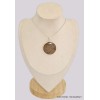 Gros pendentif rond en Bronzite Pendentifs pierres naturelles BK77.1