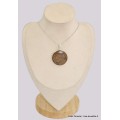 Gros pendentif rond en Bronzite Pendentifs pierres naturelles BK77.1