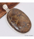 Gros pendentif oval en Bronzite Pendentifs pierres naturelles BK77.2