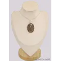 Gros pendentif oval en Bronzite - Pendentifs pierres naturelles