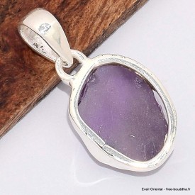 Pendentif en Améthyste brute sertie clos Bijoux en Améthyste BK78.3