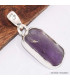 Pendentif argent Améthyste brute sertie clos Bijoux en Améthyste BK78.6