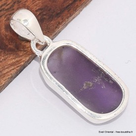 Pendentif argent Améthyste brute sertie clos Bijoux en Améthyste BK78.6
