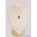 Pendentif argent Améthyste brute sertie clos Bijoux en Améthyste BK78.6