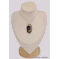 Gros pendentif en Merlinite Oeil de Tigre oval - Pendentifs pierres naturelles