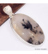 Pendentif en Merlinite Oeil de Tigre oval Bijoux en Opale Dendritique (Merlinite) BK79.1