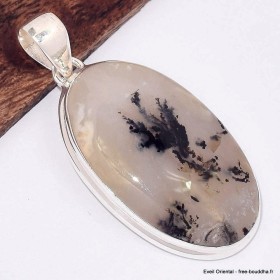 Pendentif en Merlinite Oeil de Tigre oval Bijoux en Opale Dendritique (Merlinite) BK79.1