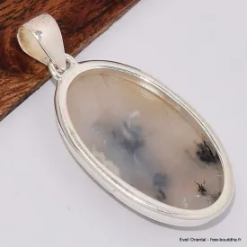 Pendentif en Merlinite Oeil de Tigre oval - Pendentifs pierres naturelles