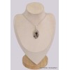 Pendentif en Merlinite Oeil de Tigre oval Bijoux en Opale Dendritique (Merlinite) BK79.1