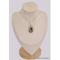 Pendentif en Merlinite Oeil de Tigre oval Bijoux en Opale Dendritique (Merlinite) BK79.1