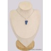 Pendentif argent Tanzanite brute serti griffes Bijoux en Tanzanite BK80.1