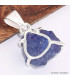 Pendentif en Tanzanite brute serti griffes Bijoux en Tanzanite BK80.2