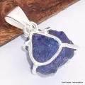 Pendentif en Tanzanite brute serti griffes - Bijoux en Tanzanite