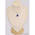 Pendentif en Tanzanite brute serti griffes Bijoux en Tanzanite BK80.2