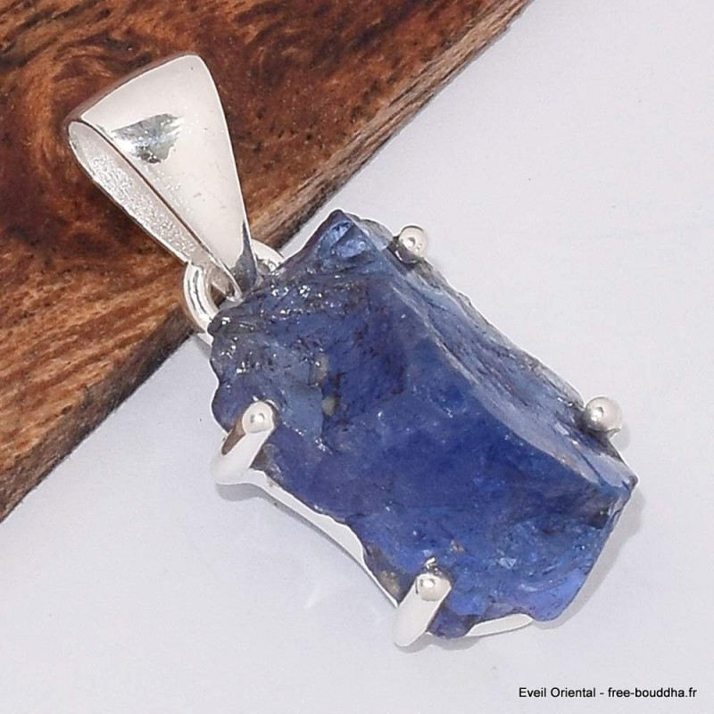 Pendentif en pierre Tanzanite serti griffe Bijoux en Tanzanite BK80.5