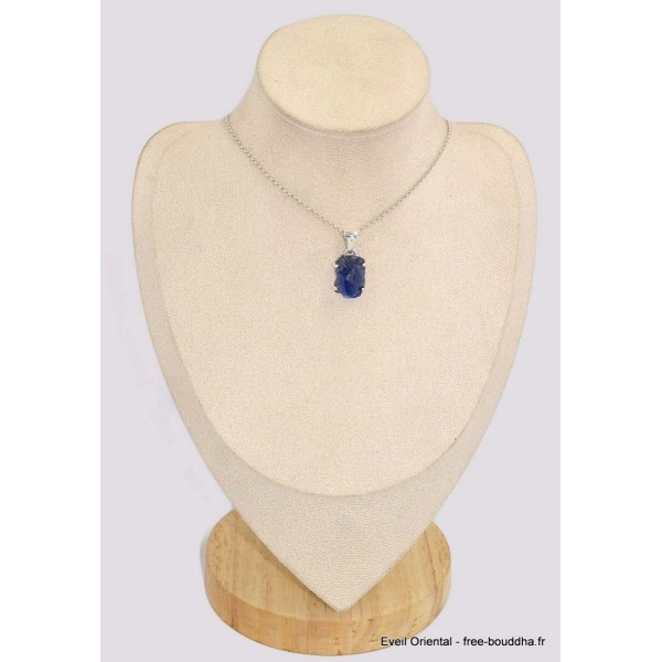 Pendentif en pierre Tanzanite serti griffe Pendentifs pierres naturelles BK80.5