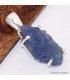 Authentique Tanzanite brute pendentif asymétrique Bijoux en Tanzanite BK80.6