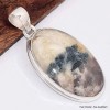 Pendentif Tourmaline indigo sur Quartz fumé oval Bijoux en Tourmaline Indigo BK81.1
