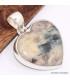 Pendentif coeur Tourmaline indigo sur Quartz fumé  Bijoux en Tourmaline Indigo BK81.3