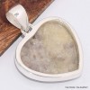 Pendentif coeur Tourmaline indigo sur Quartz fumé  Bijoux en Tourmaline Indigo BK81.3