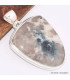 Gros Pendentif semi-oval en Tourmaline indigo sur Quartz fumé Bijoux en Tourmaline Indigo BK81.6