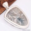 Gros Pendentif semi-oval en Tourmaline indigo sur Quartz fumé Bijoux en Tourmaline Indigo BK81.6
