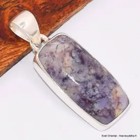 Pendentif rectangulaire Jaspe Tiffany - Pendentifs pierres naturelles