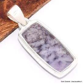 Pendentif rectangulaire Jaspe Tiffany - Pendentifs pierres naturelles