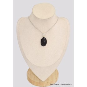 Pendentif authentique Nuumite ovale reflets bleus Pendentifs pierres naturelles BK85.1