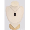 Pendentif authentique Nuumite ovale reflets bleus Pendentifs pierres naturelles BK85.1