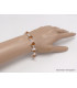 Bracelet argent Citrine brute serti clos-n Bracelets pierres naturelles BK87
