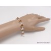 Bracelet argent Citrine brute serti clos-n Bracelets pierres naturelles BK87