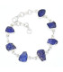 Bracelet Tanzanite brute serti clos